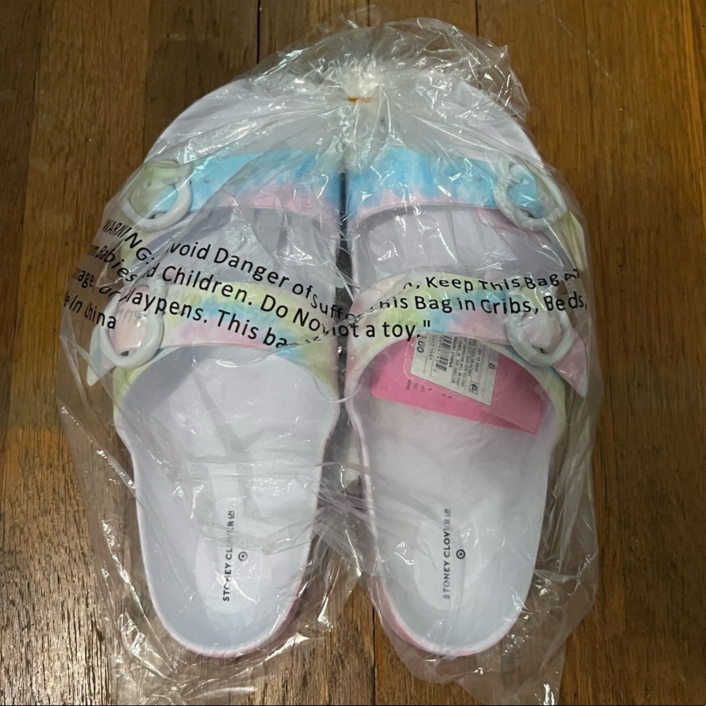 Stoney Clover Lane x Target tie dye sandals size 8